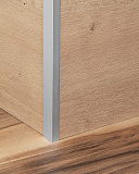 Планка для мебельного щита, угловая, 600х4 мм, алюминий матовый (1020/600МТ)