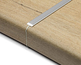 Планка для столешницы стыковочная, для соединения столешницы с мойкой, 600х38 мм, R9, алюминий матовый (1515/R9МТ)