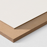 ЛМДФ Кроношпан 2800x2070x16 мм ламинированная белая с 1 стороны, глубокой фрезеровки (ЛМДФ XL)