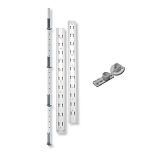 Ось, крепежный профиль для полок, Леманс, комплект установочный , Н1250 мм, цвет титан (0079430102)