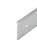 Планка для столешницы стыковочная, с открытым торцом, 600х38 мм, R3, алюминий матовый (1521/R3МТ)