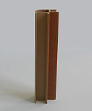 Соединительный элемент для цоколя 90° внутренний ламинированный вишня красная, 100 мм (7784331530)